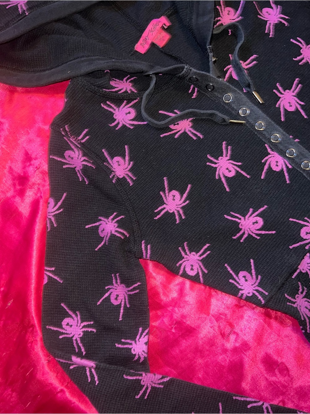Betsey Johnson Spider Thermal Dress M - Picture 6 of 9